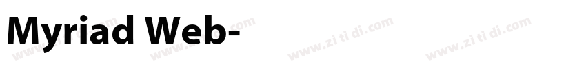 Myriad Web字体转换
